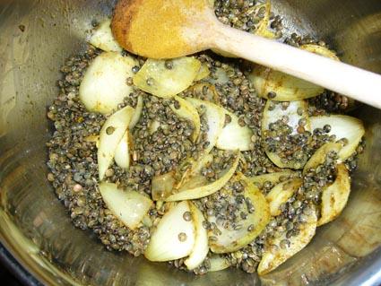 Lentilles au miel